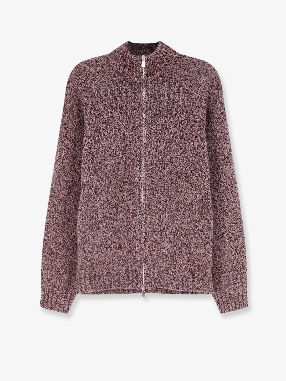 Blend virgin wool silk and cashmere cardigan