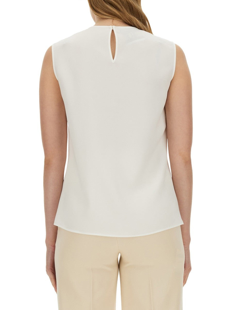 BLOUSE WITH HEART APPLIQUE