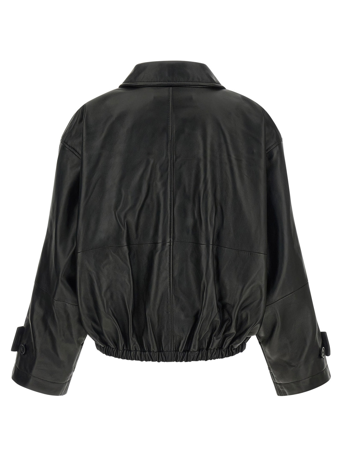 Blouson leather jacket