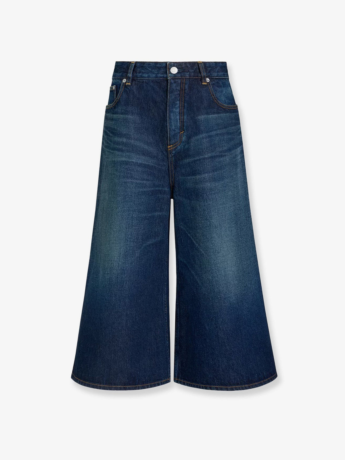 Blue denim Bermuda shorts