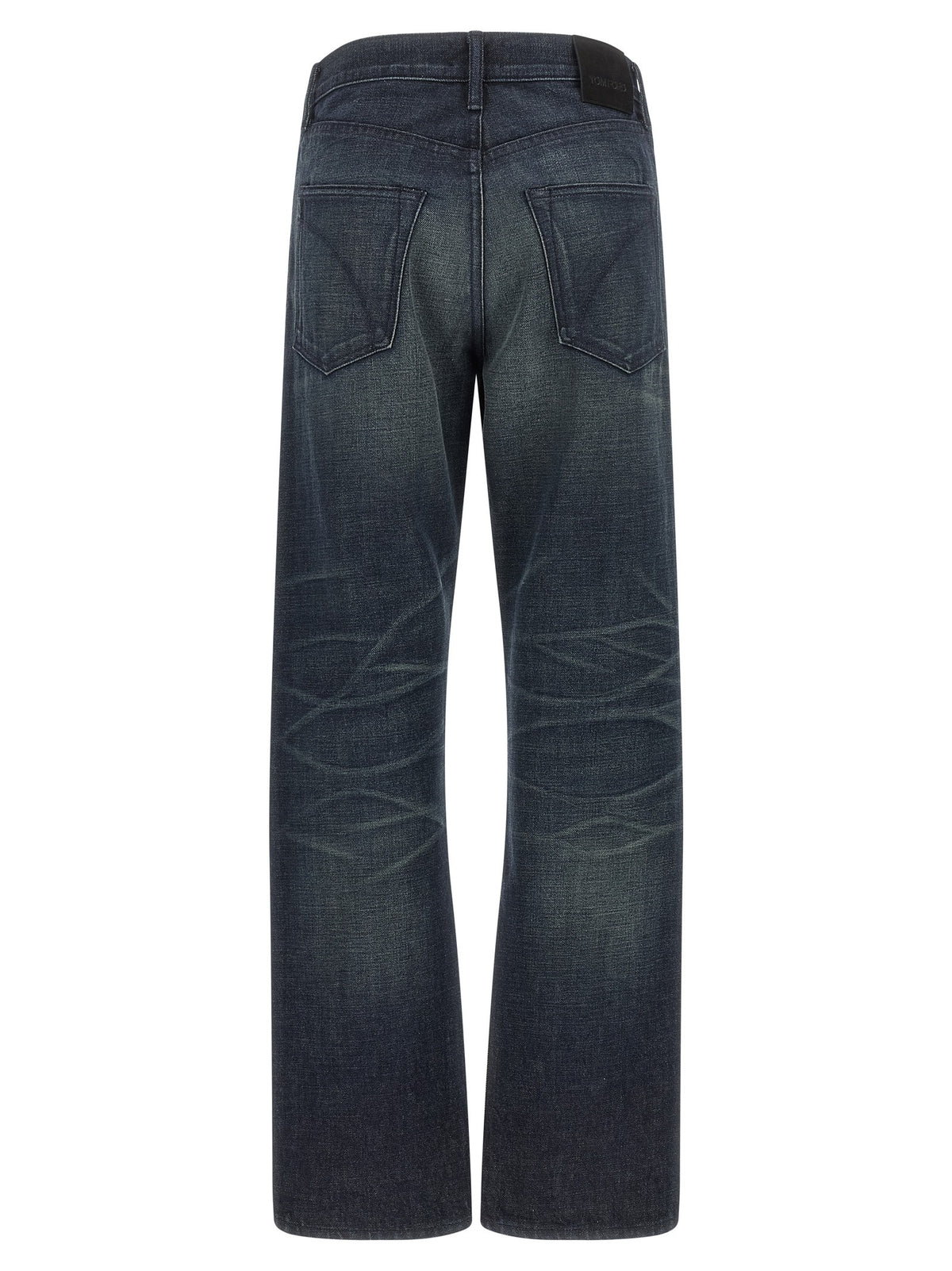 Blue denim jeans