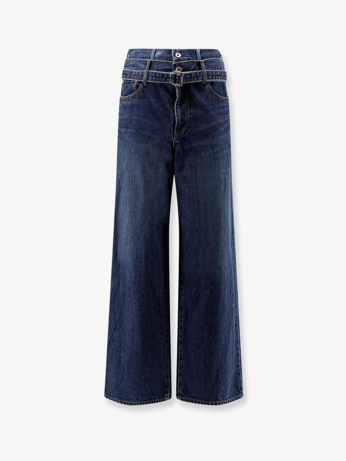 Blue denim jeans