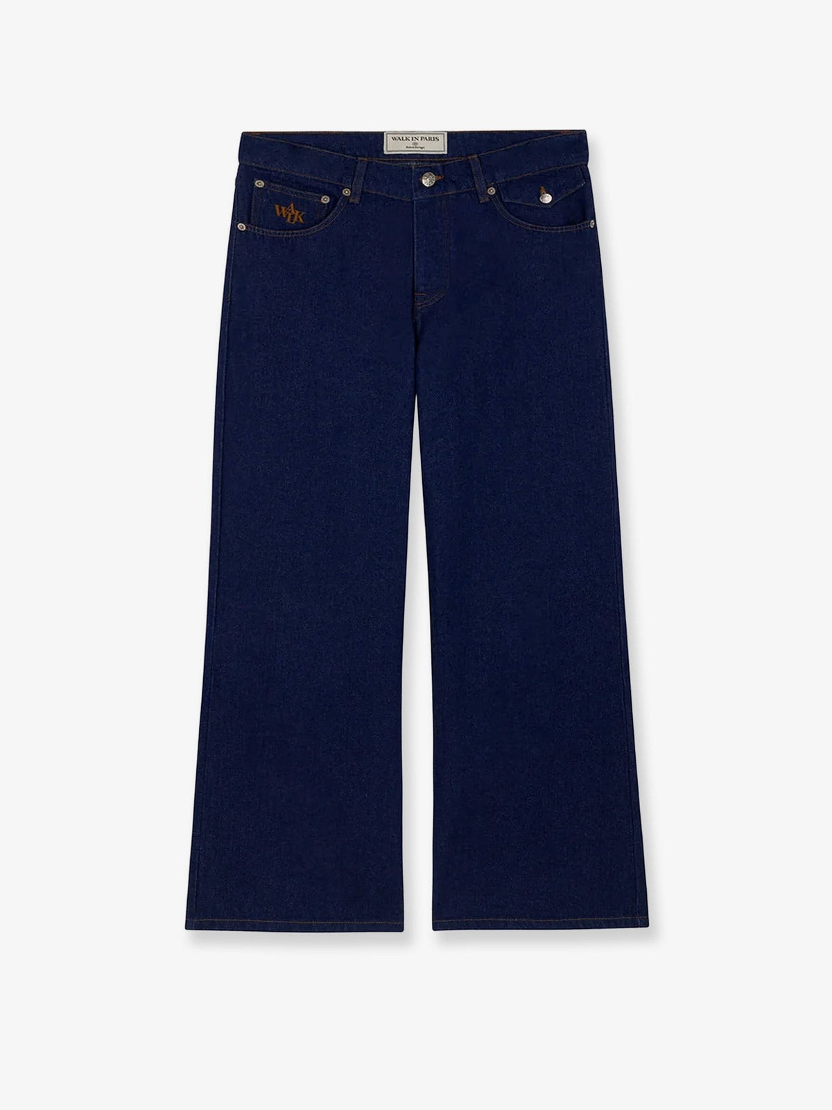Blue denim jeans