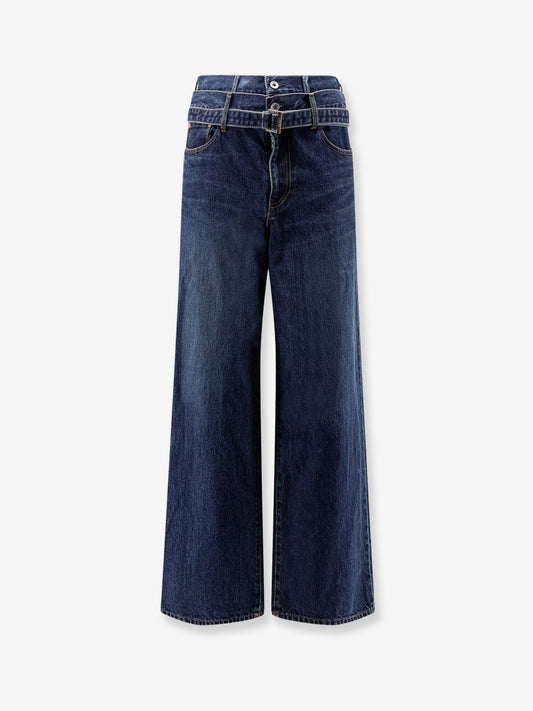 Blue denim jeans