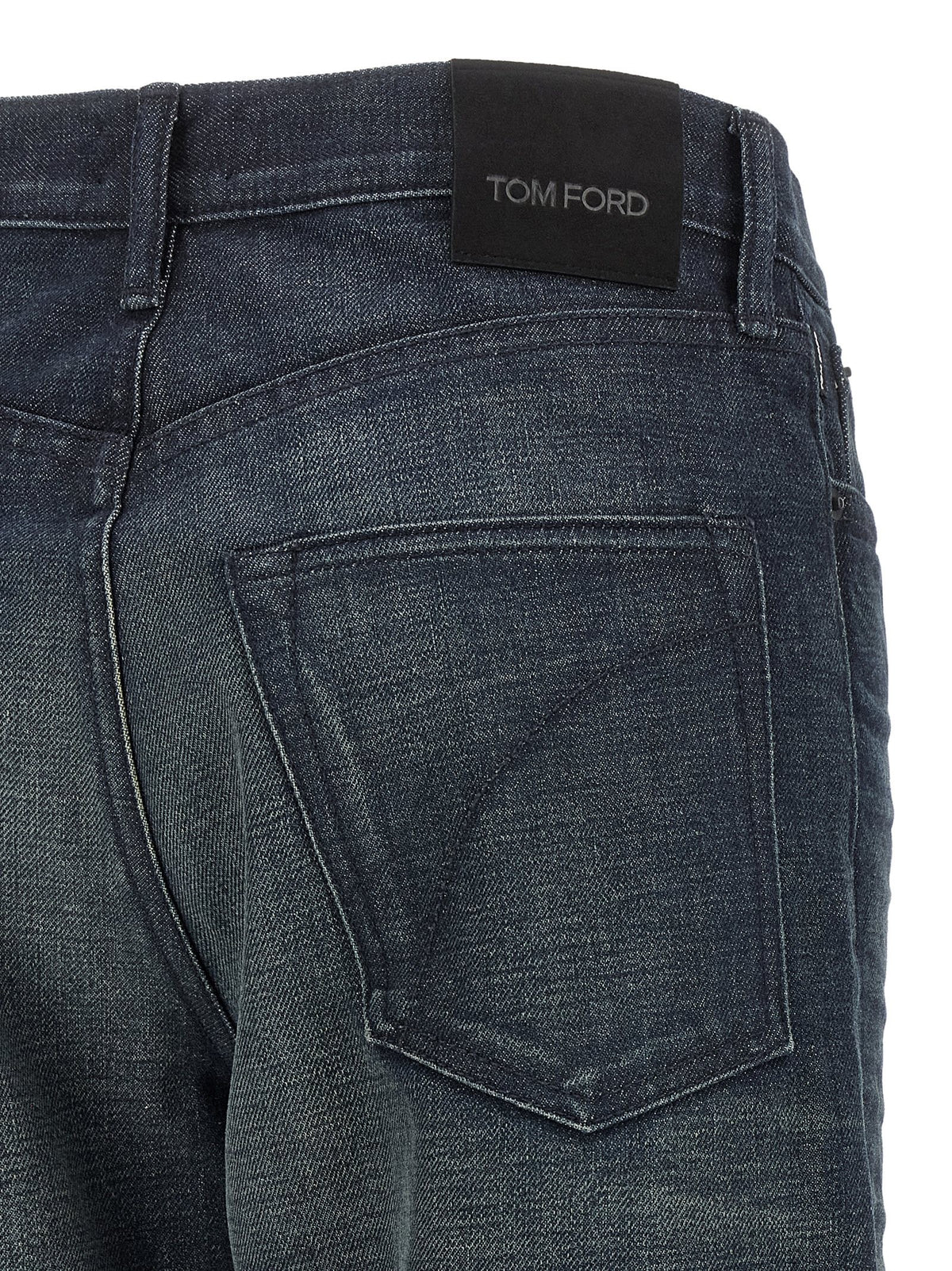 Blue denim jeans