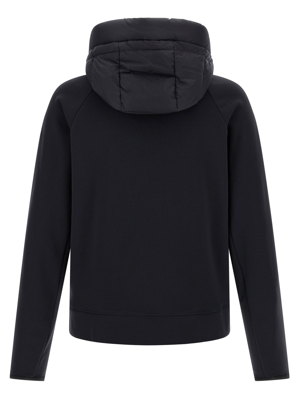 Blue padded hoodie