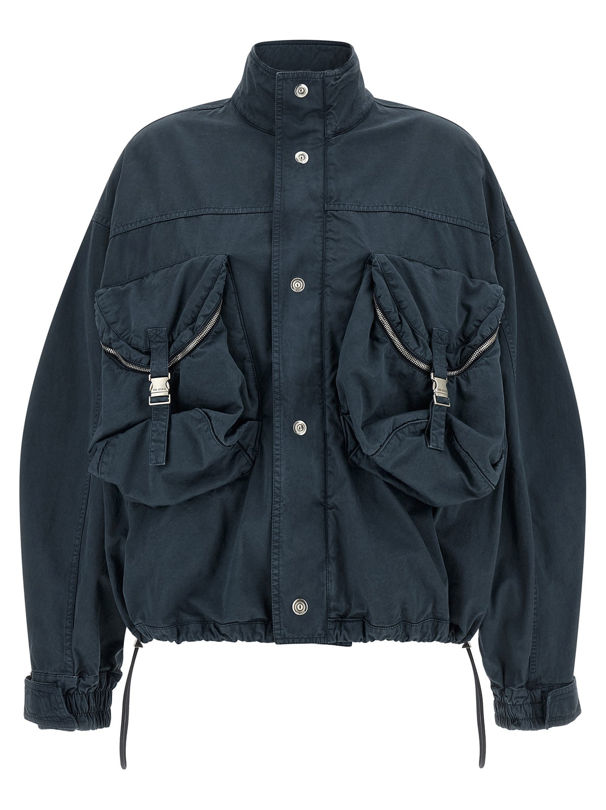 Blue utility bomber jacket