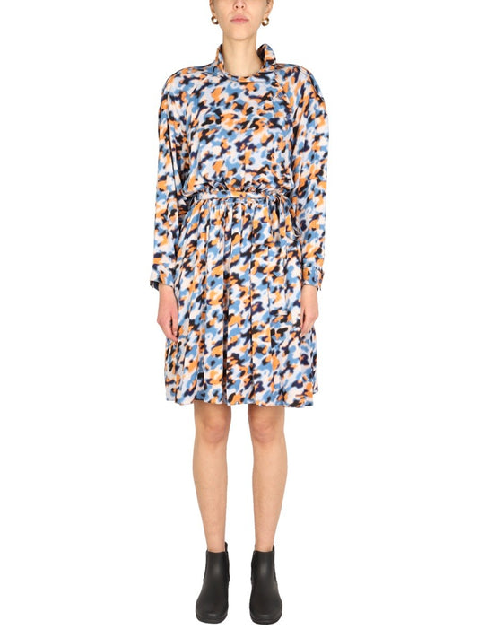 "BLURRED FLOWERS" DRESS