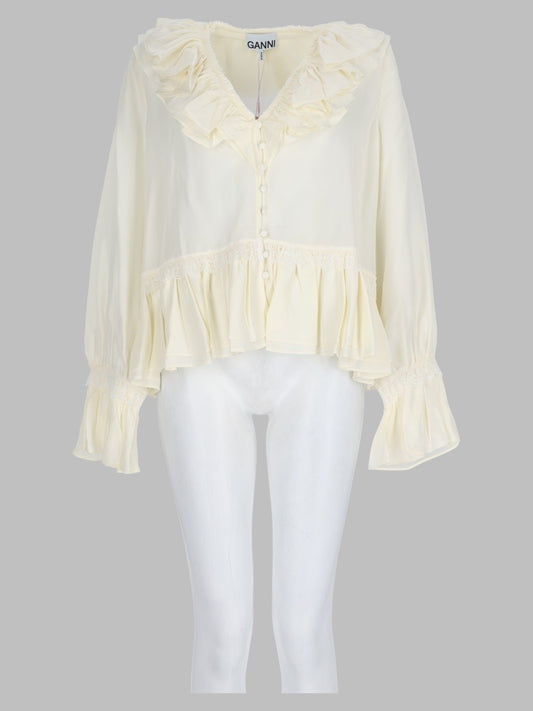Blusa Con Balze