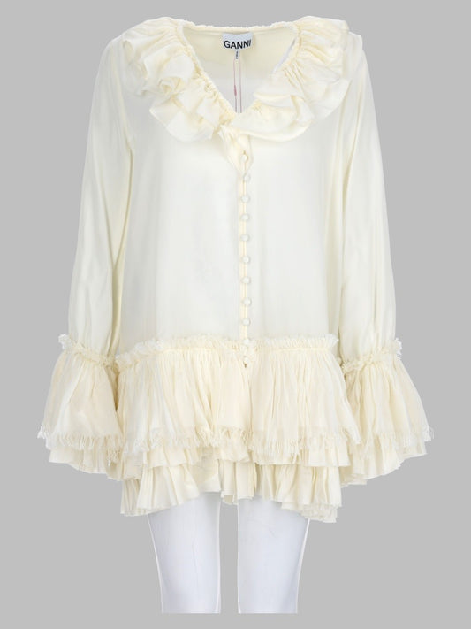 Blusa Con Balze
