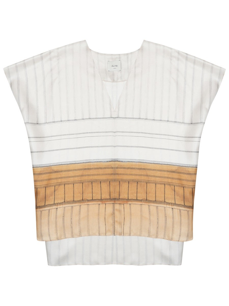 BLUSA CON SCOLLO A V