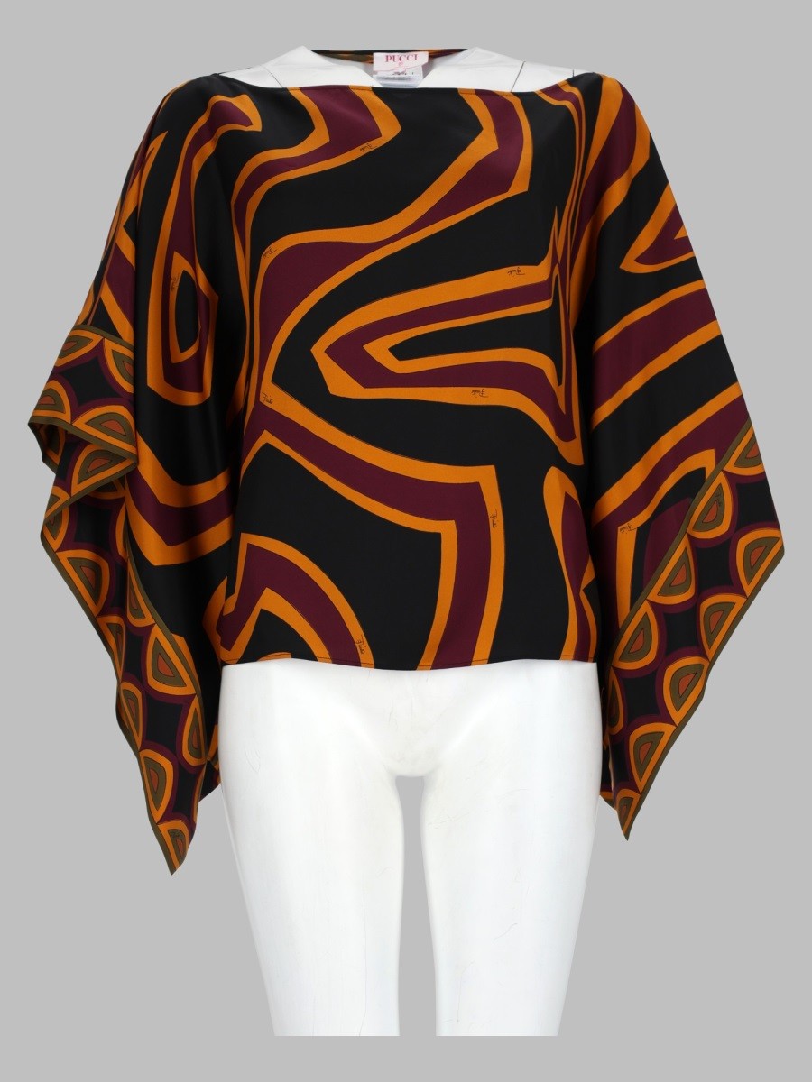 Blusa con Stampa "Labirinto"