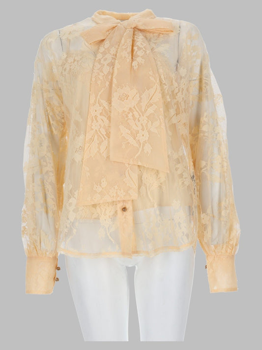 Blusa in Pizzo con Lavallière Valiant