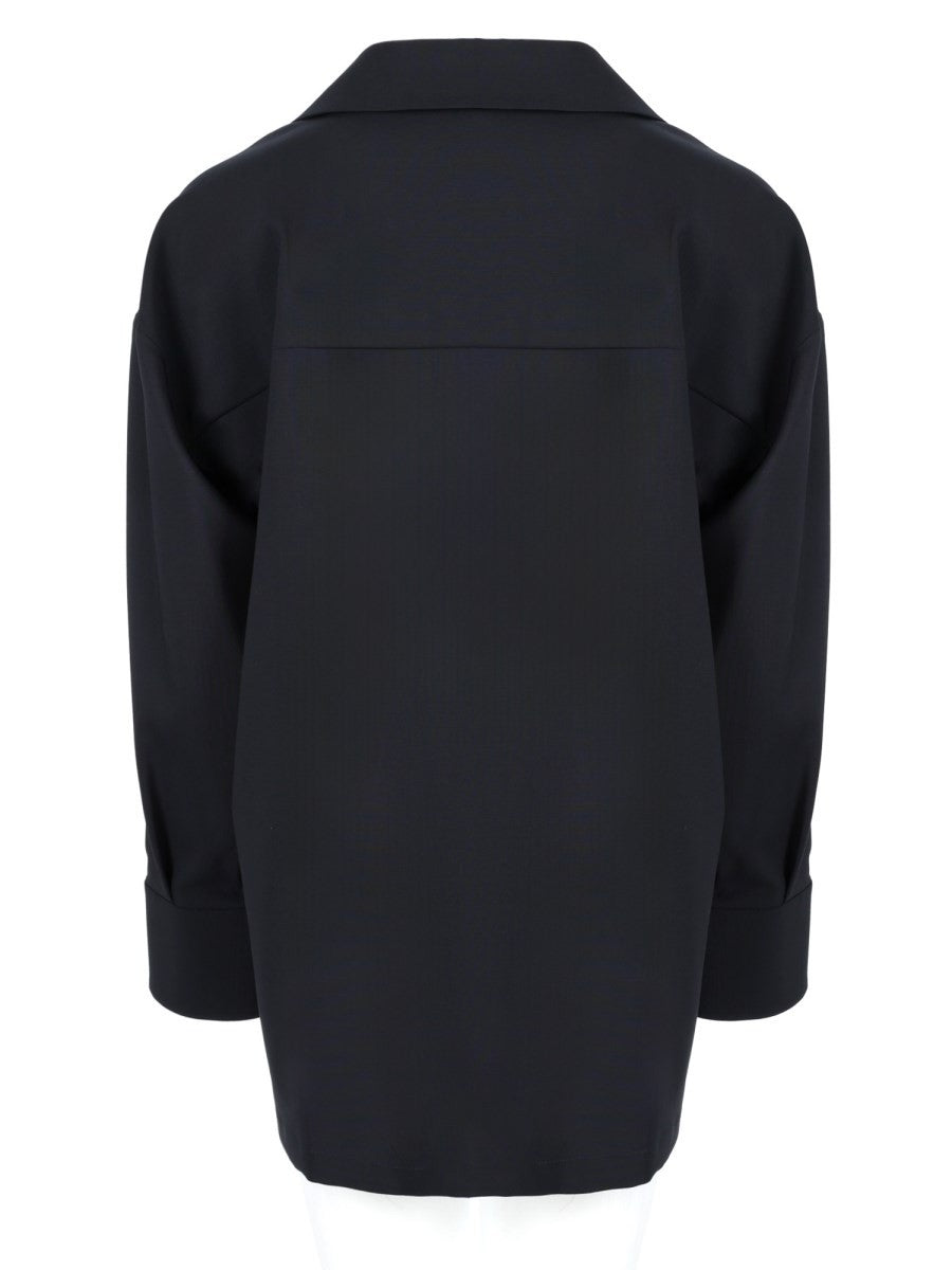 Blusa in Tela di Pura Lana