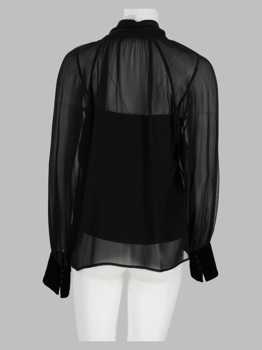 Blusa "Zattera" In Georgette Di Seta