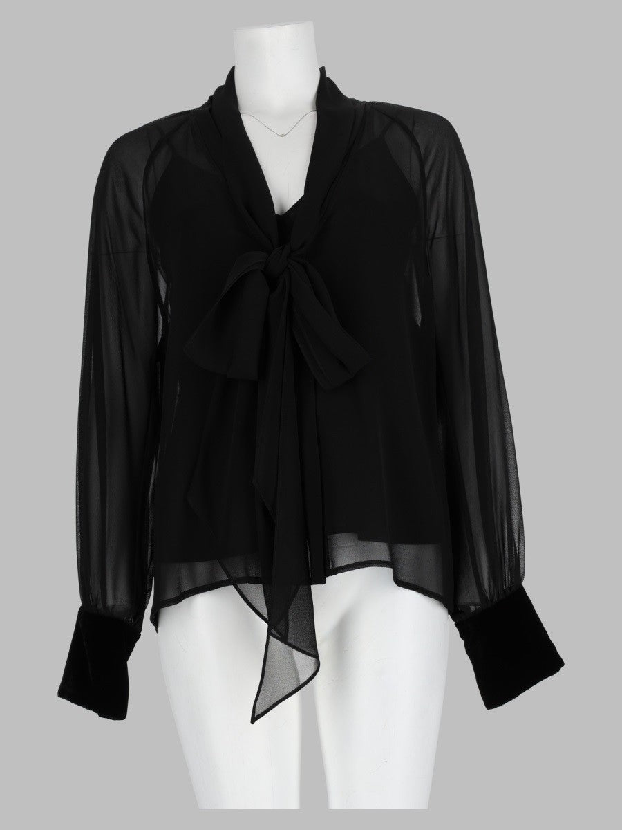 Blusa "Zattera" In Georgette Di Seta