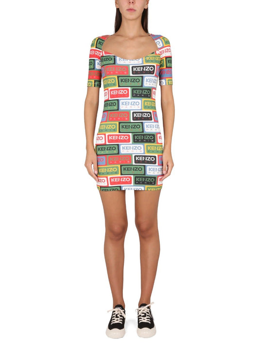 فستان ضيق 'KENZO LABELS'