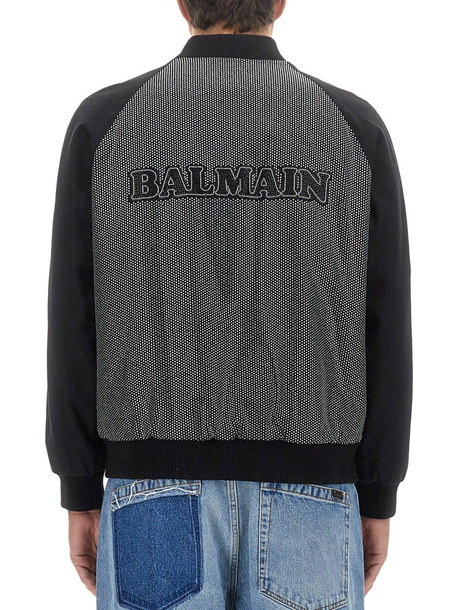 BOMBER JACKET WITH LOGO