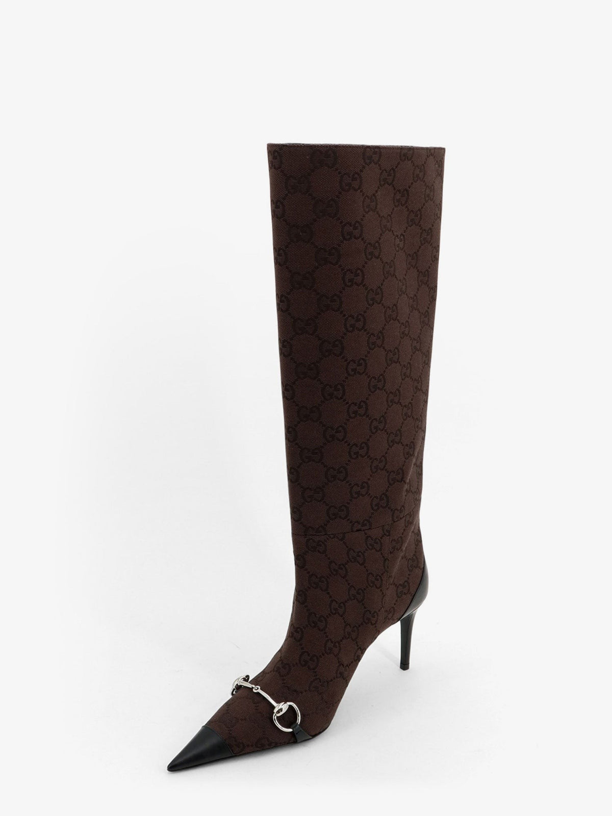 Boots with iconic GG canvas Horsebit