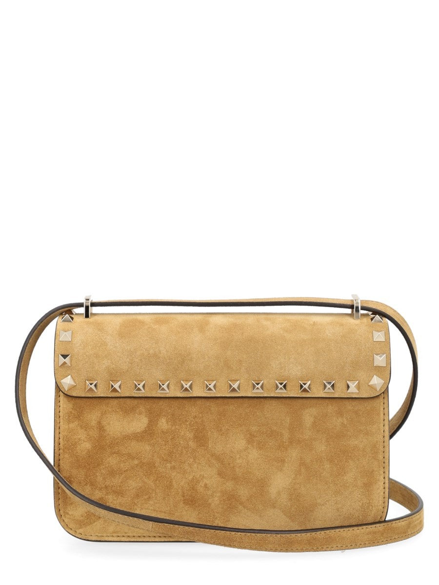 BORSA A TRACOLLA "ROCKSTUD SMALL" IN SUEDE