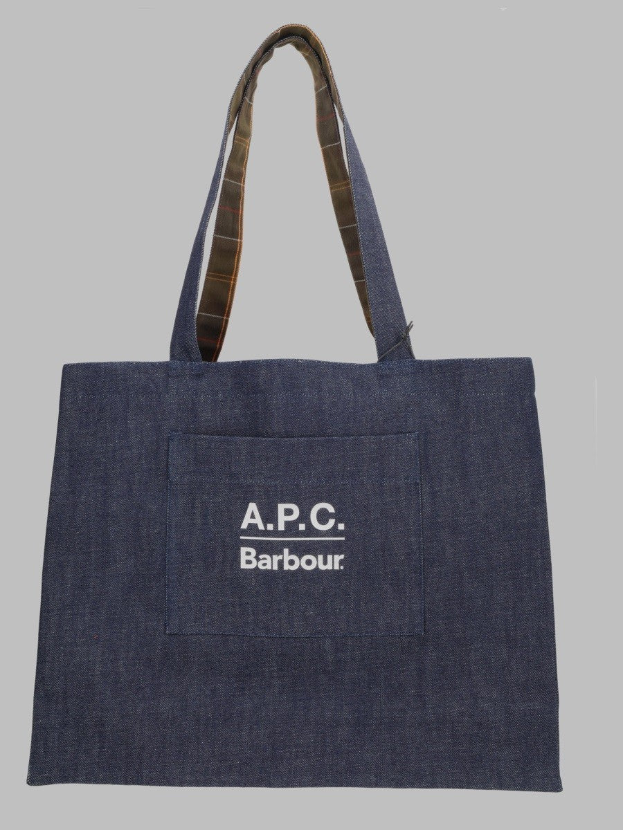 Borsa Tote in Denim di Cotone