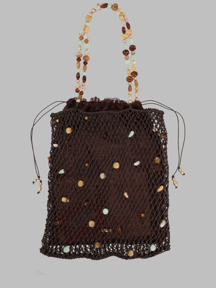 Borsa Tote "Mercier" Con Perline Decorative