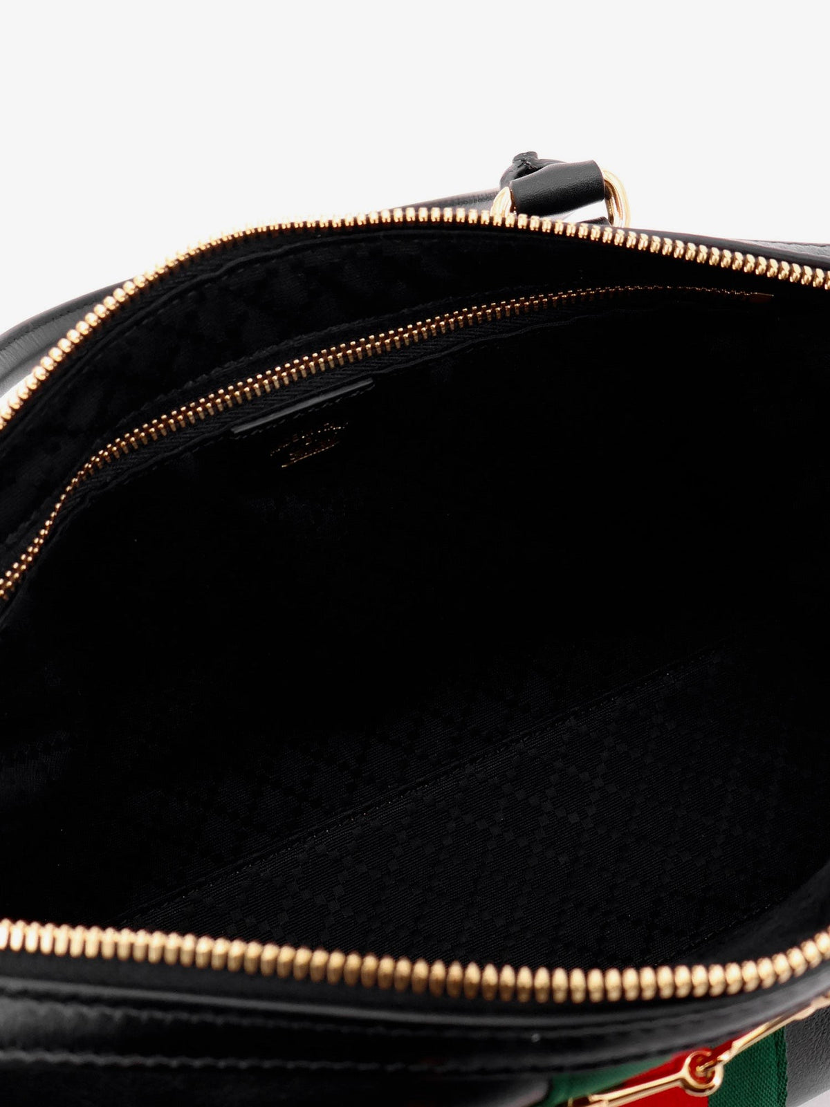Borsetto leather handbag with Web detail on the front