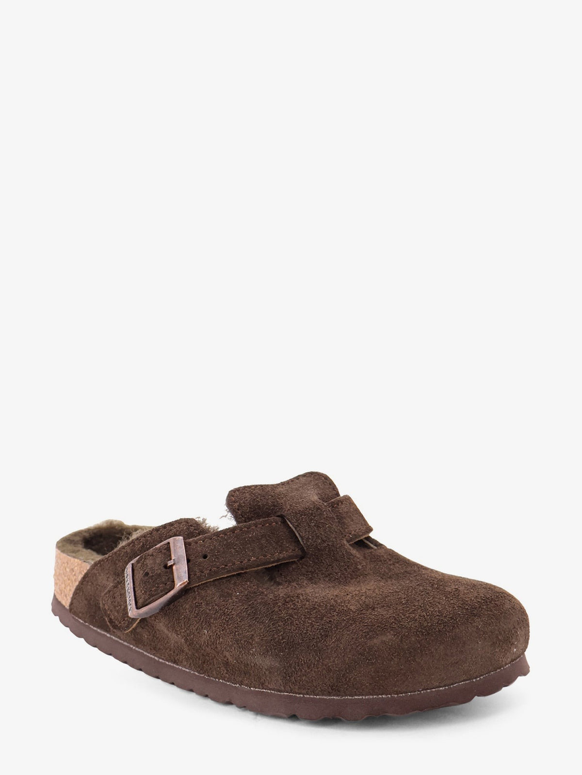 Boston VL/Shearling suede clog
