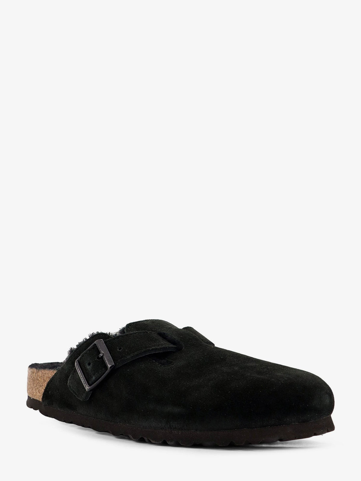 Boston VL/Shearling suede mule