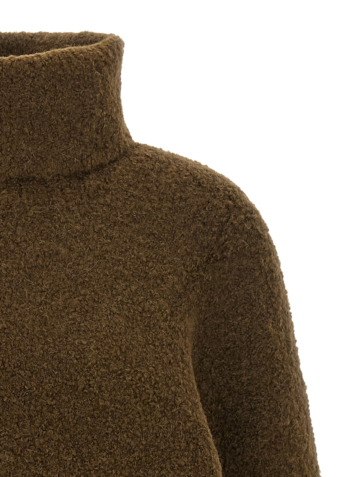 Bouclé turtleneck sweater