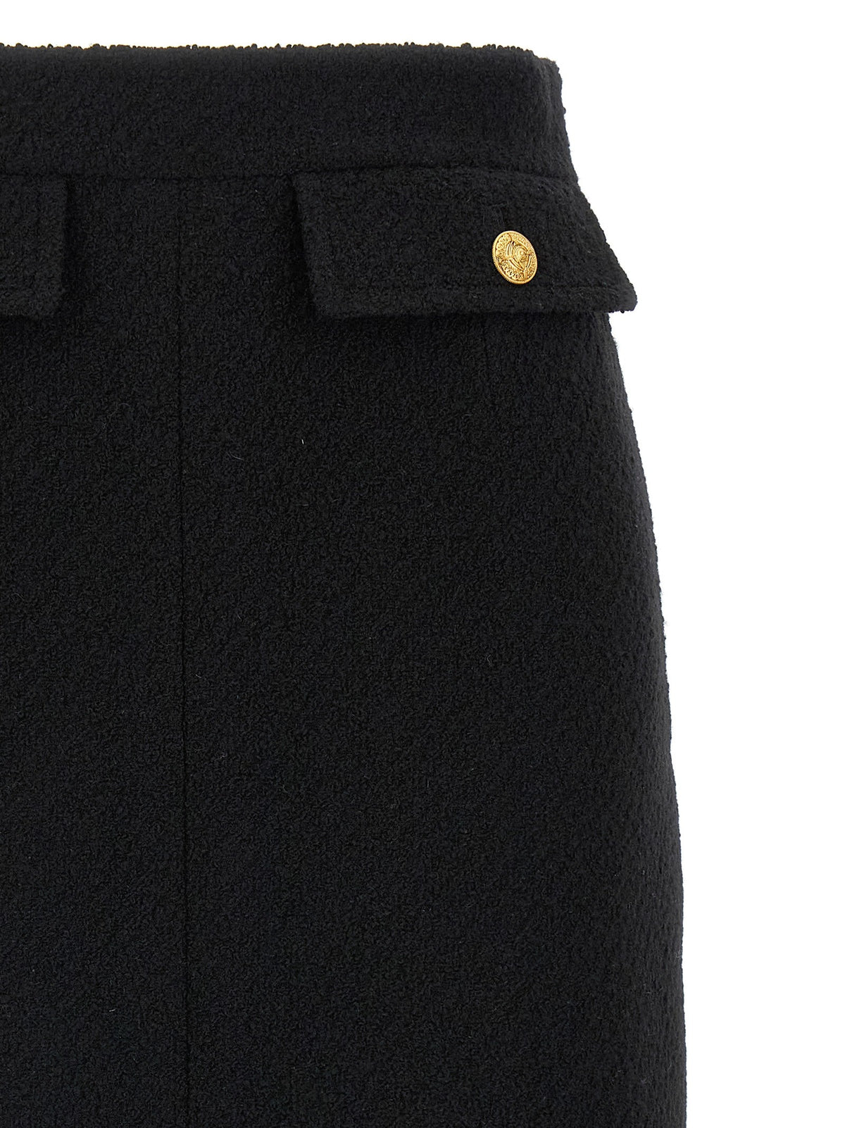Bouclé wool skirt