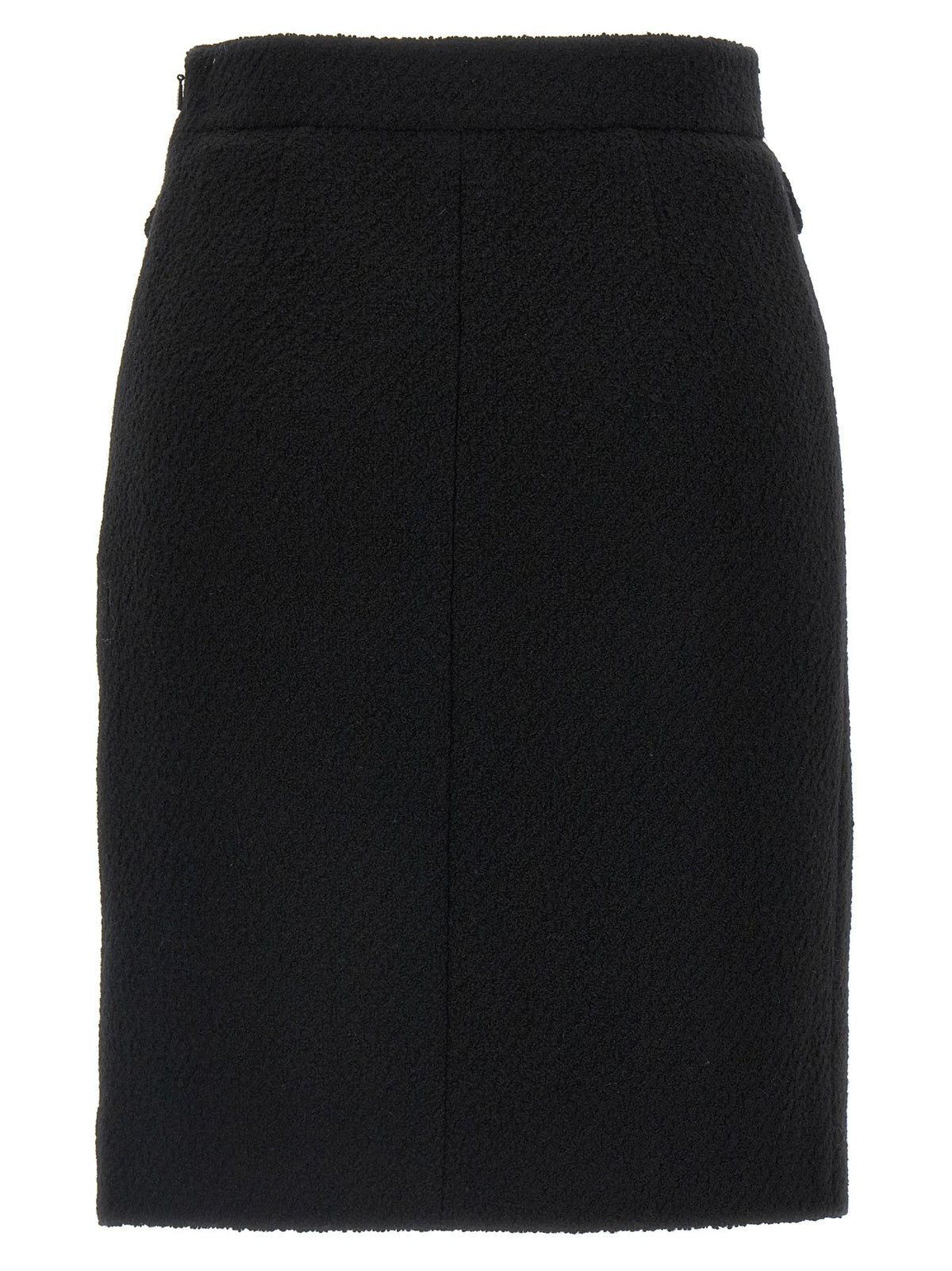 Bouclé wool skirt