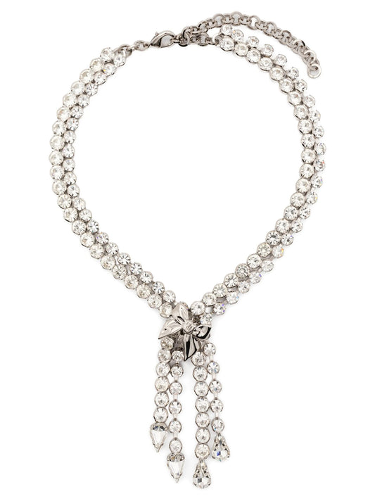 Bow crystals necklace