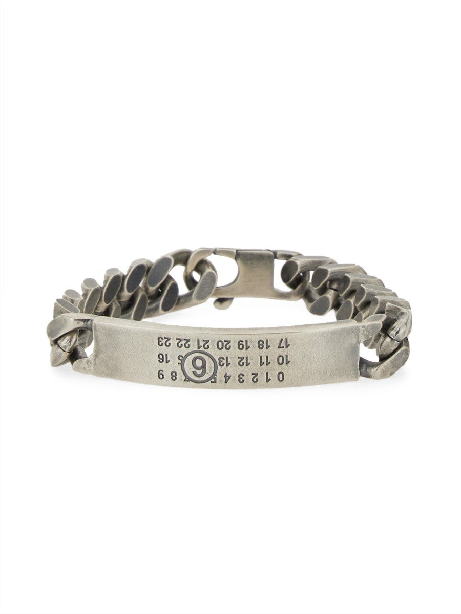 BRACCIALE A CATENA CON LOGO "NUMERIC SIGNATURE"