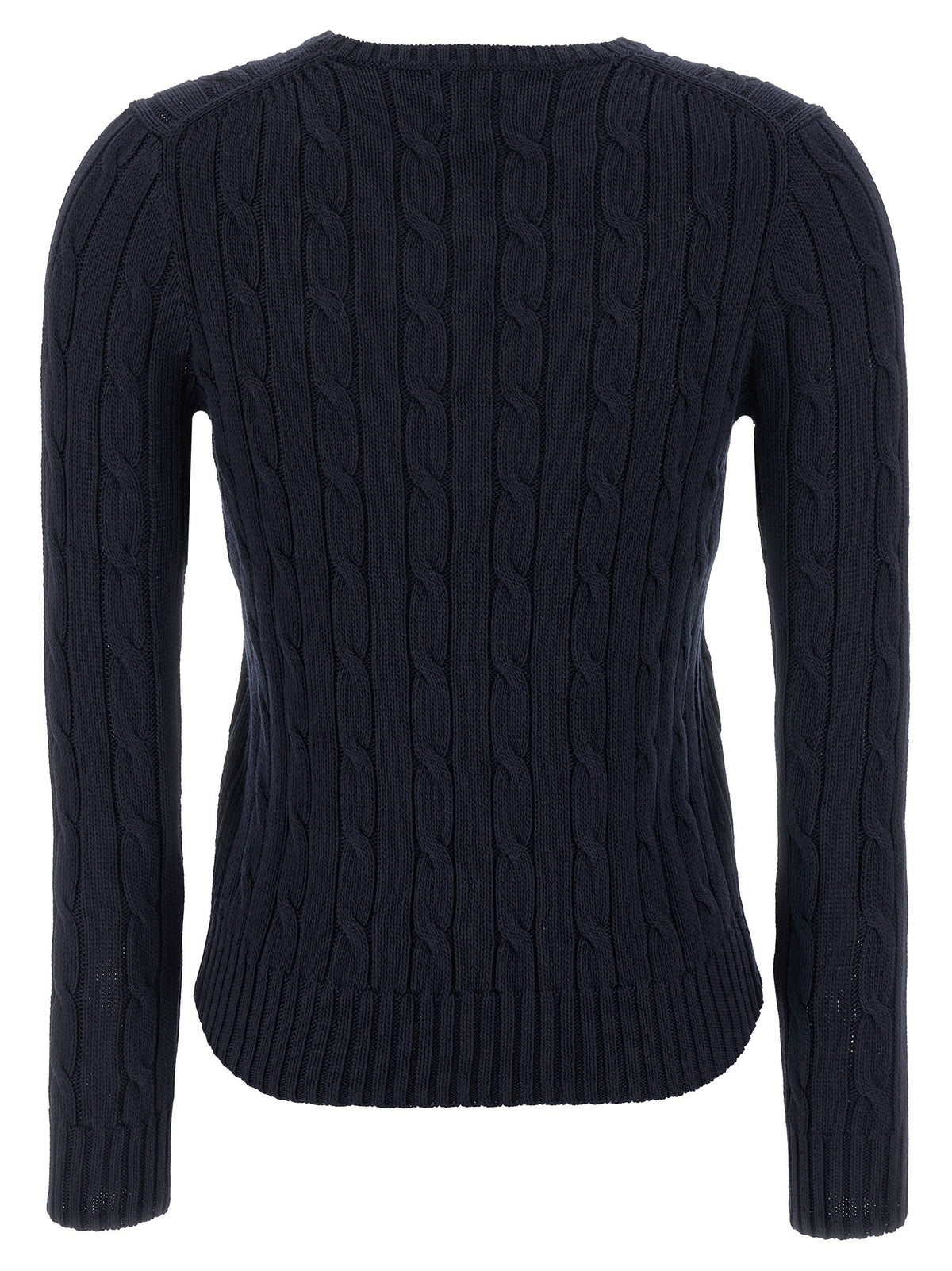 Braided cotton sweater