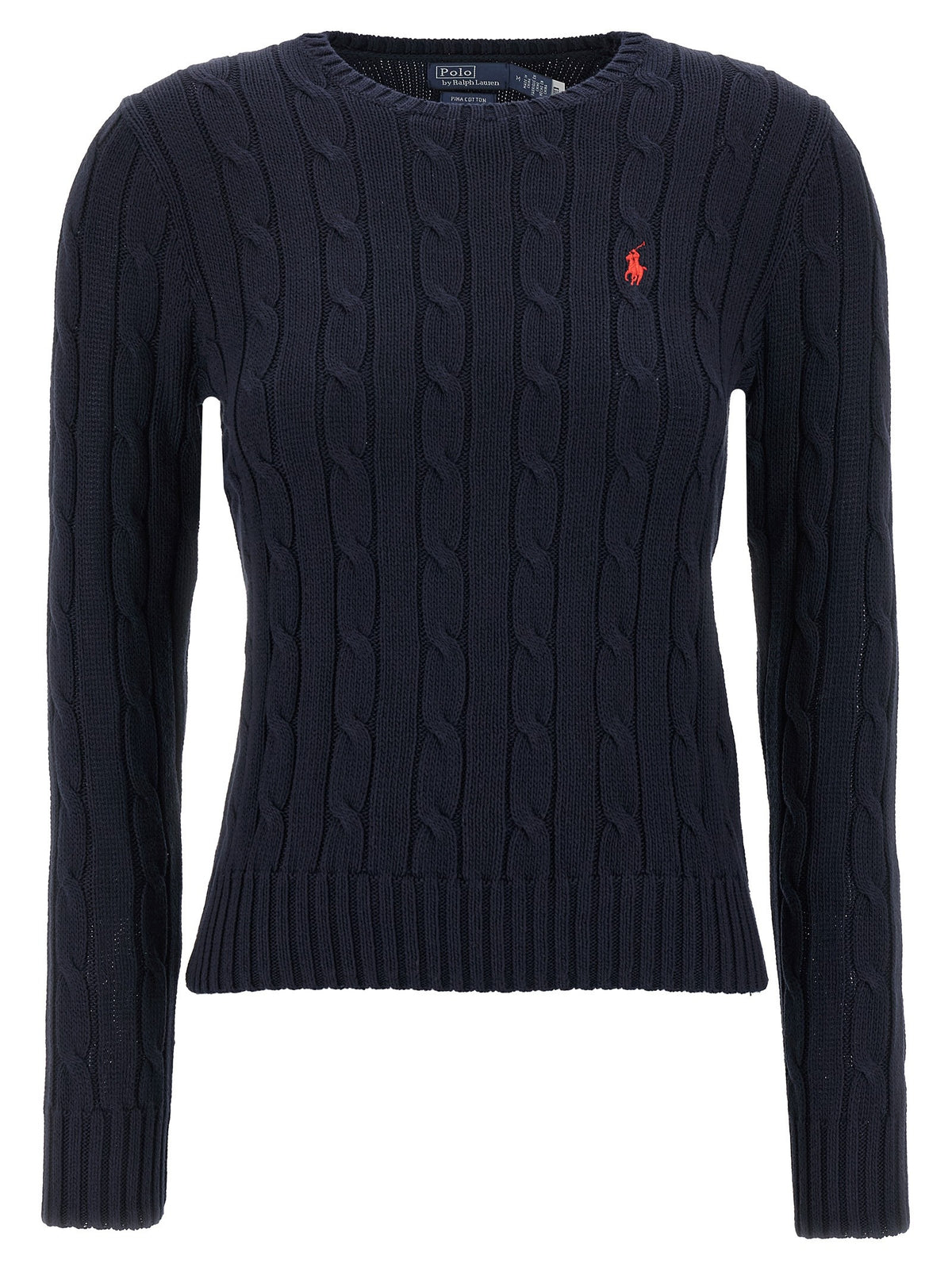 Braided cotton sweater