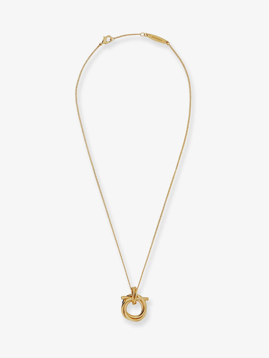 Brass necklace with Gancini pendant