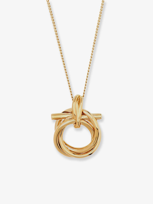 Brass necklace with Gancini pendant