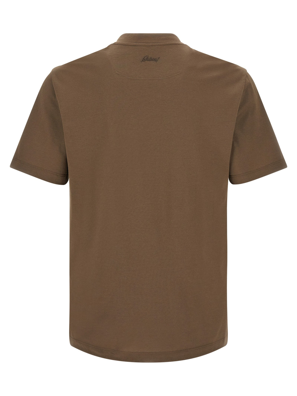 Brown cotton t-shirt