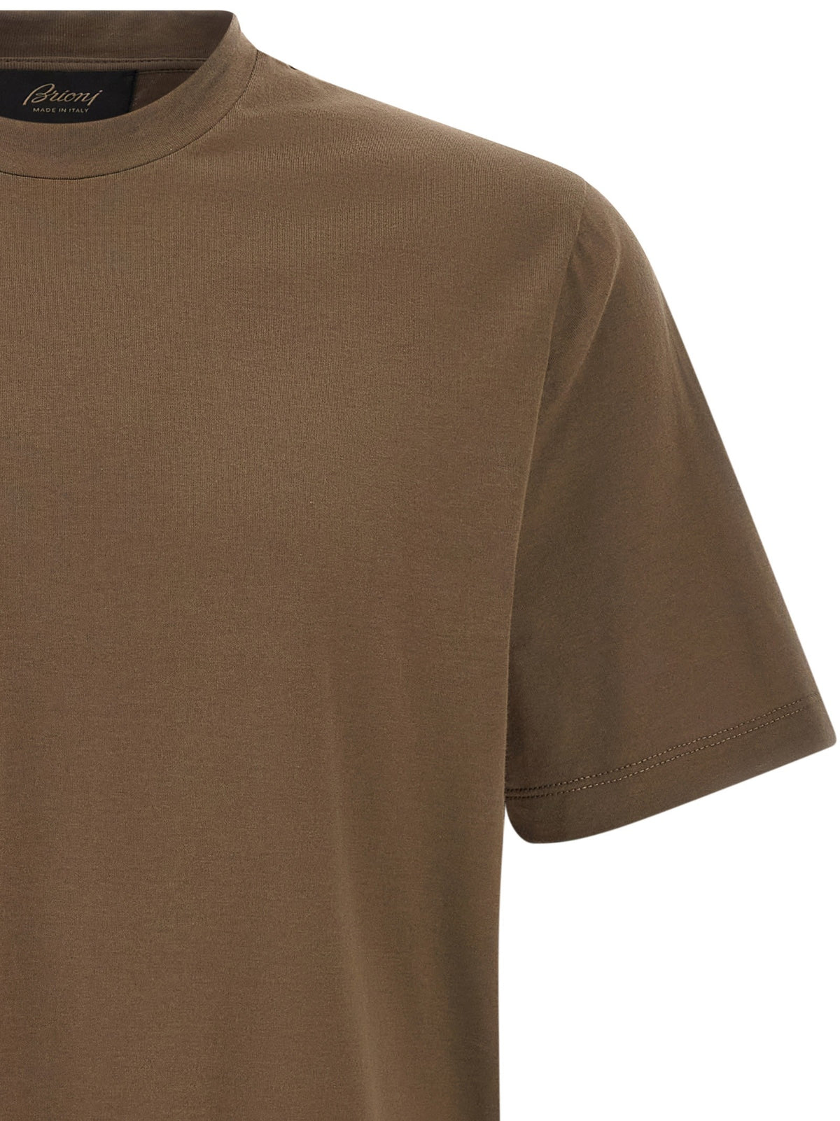 Brown cotton t-shirt