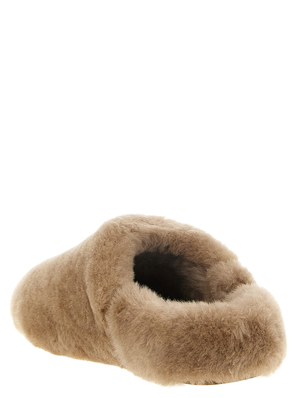 Brown 'Elea Fluffed' sabots