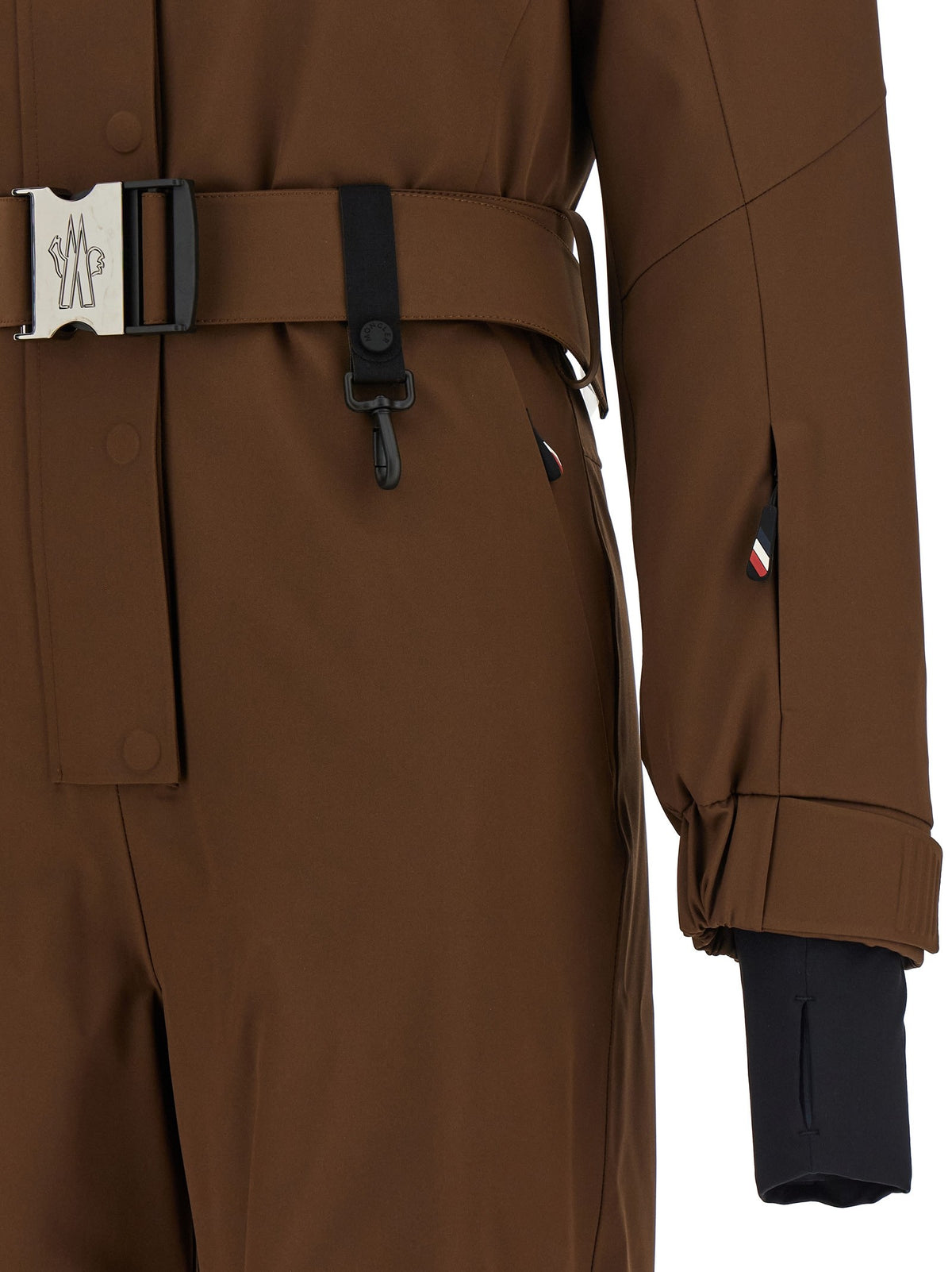 Brown fringed ski suit