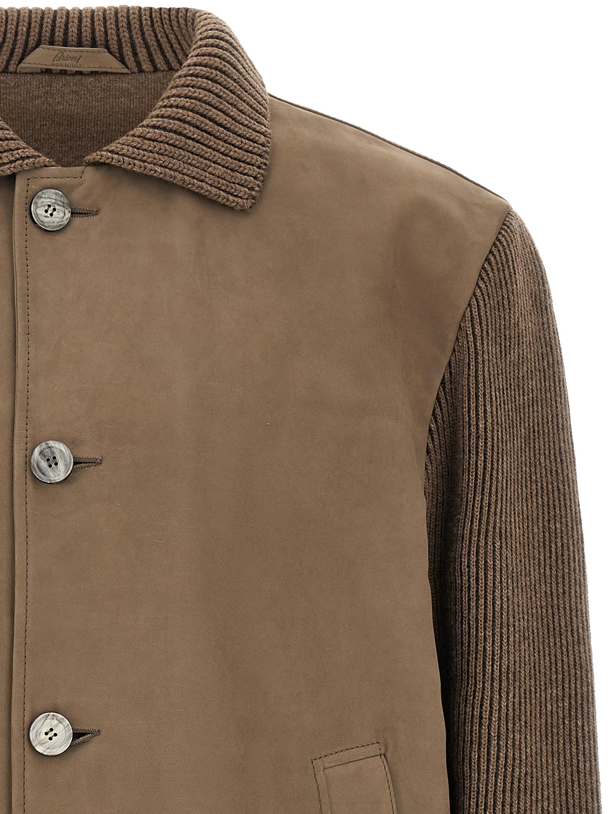 Brown hybrid jacket