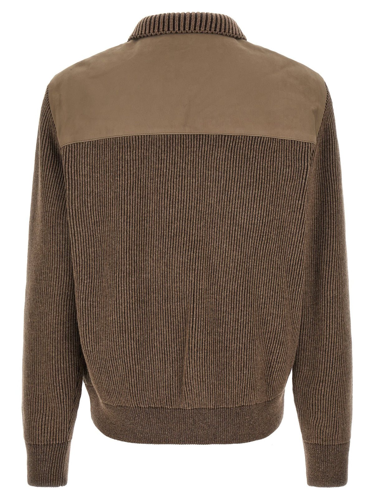 Brown hybrid jacket