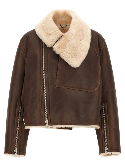 Brown sheepskin jacket