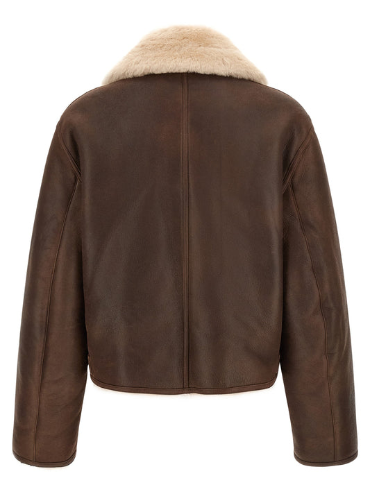 Brown sheepskin jacket