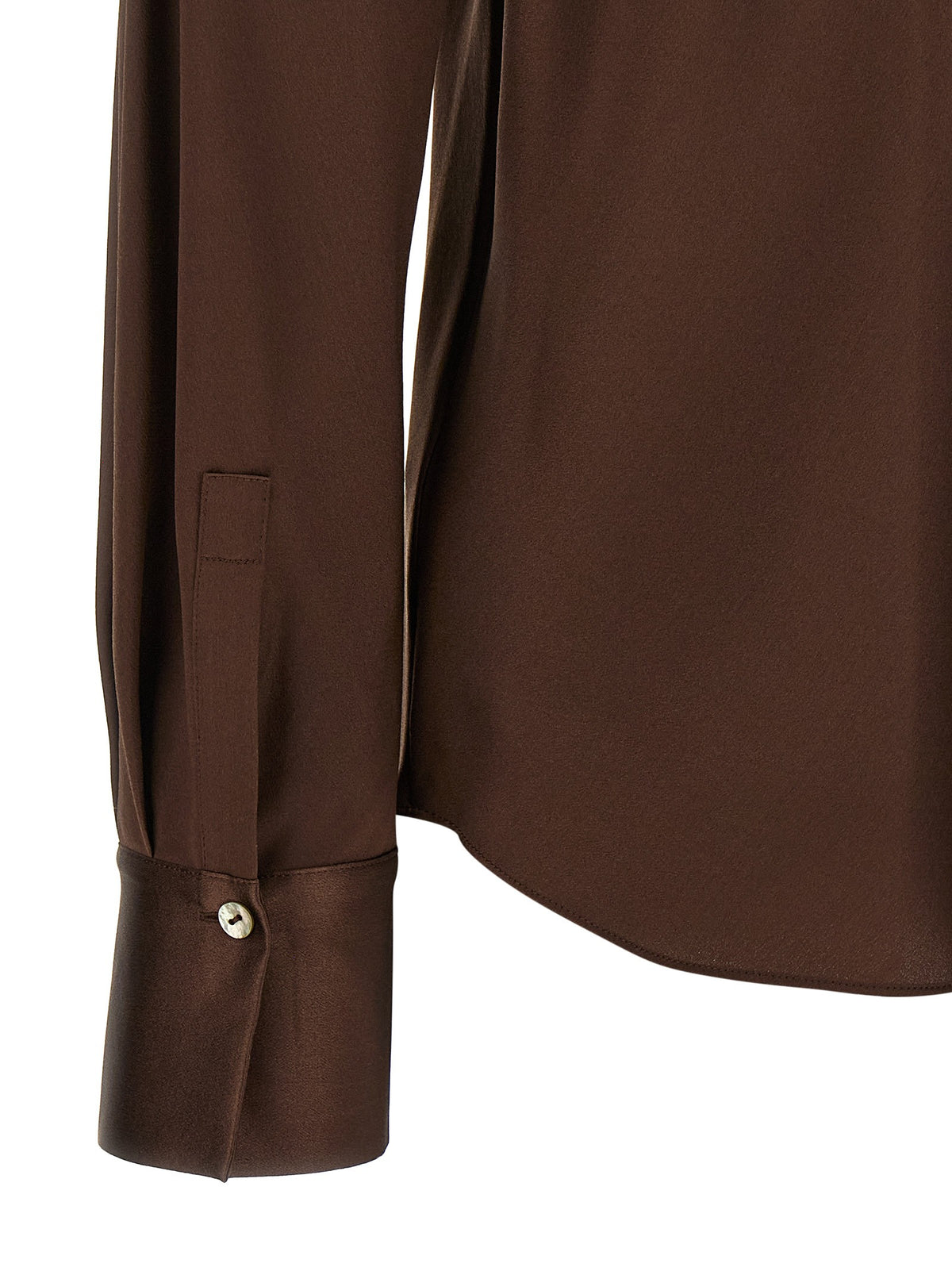 Brown silk blouse