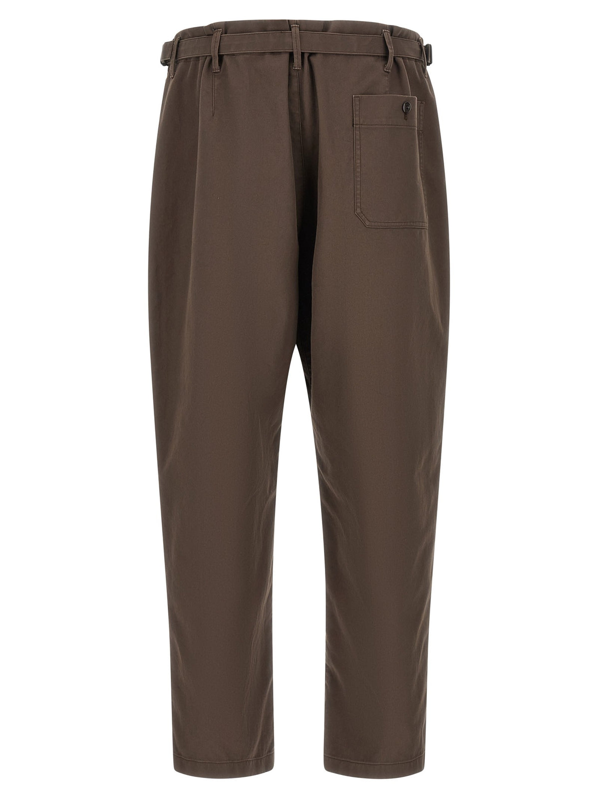 Brown tapered pants