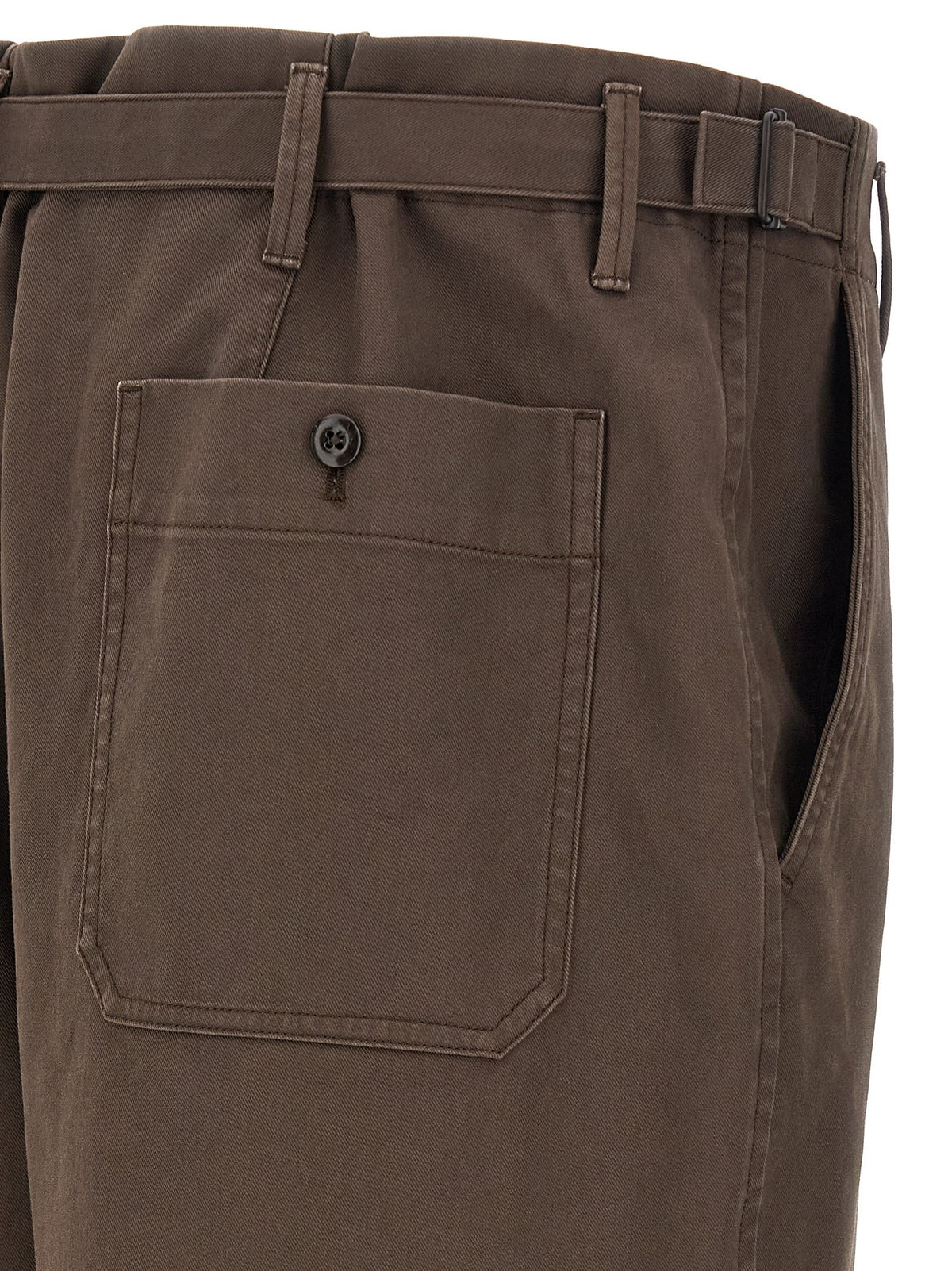 Brown tapered pants