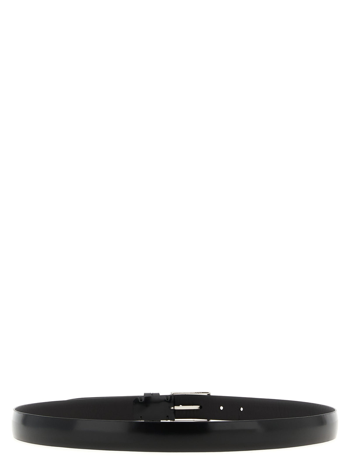 Brushed leather belt